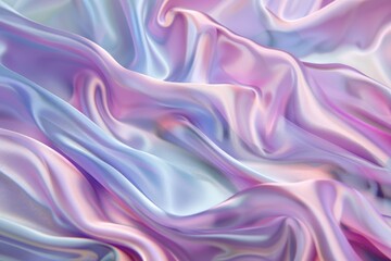 Obraz premium Soft satin fabric waves of pastel color background design. Texture with smooth flowing patterns and light shiny effect