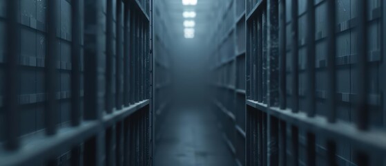 Criminal justice is showcased in an ultramodern, supernatural scene, with copy space ready for your unique content