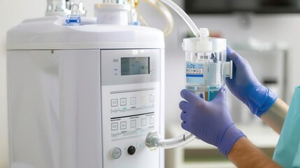 Elderly person using an oxygen concentrator, World COPD Day, senior health support