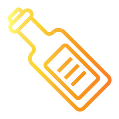 champagne Line Gradient Icon