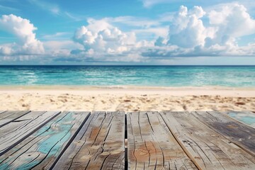 Fototapeta premium Dock on beach
