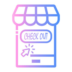 mobile Line Gradient Icon