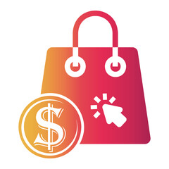 shopping Gradient icon