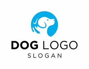 Fototapeta premium Logo about Dog created using the CorelDraw application. on a white background.