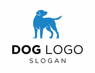 Logo about Dog created using the CorelDraw application. on a white background.