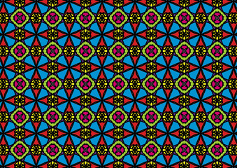 Obraz premium colorful flower fabric and colorful