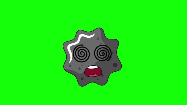 ink Face with spiral eyes, hypnotized expression