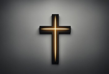Naklejka premium Christian Cross on isolated background