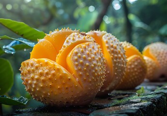 a group of orange fruit.