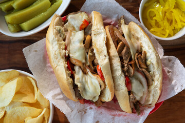 Bleu Cheese Philly Cheesesteak, Stacked and Stuffed