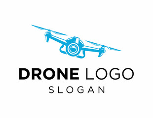 Logo about Drone created using the CorelDraw application. on a white background.