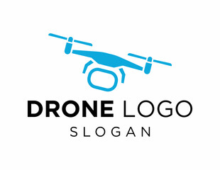 Logo about Drone created using the CorelDraw application. on a white background.