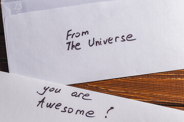Spiritual message in the mail