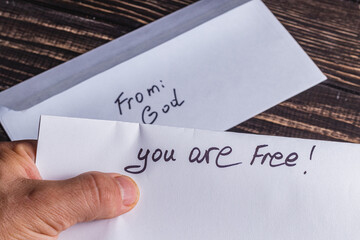Spiritual message in the mail Photo
