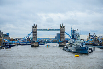 London, UK - City buildings and city streets