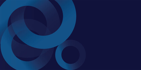 Abstract blue glowing geometric lines on dark blue background. Modern shiny blue circle lines pattern. Futuristic technology concept.eps10.