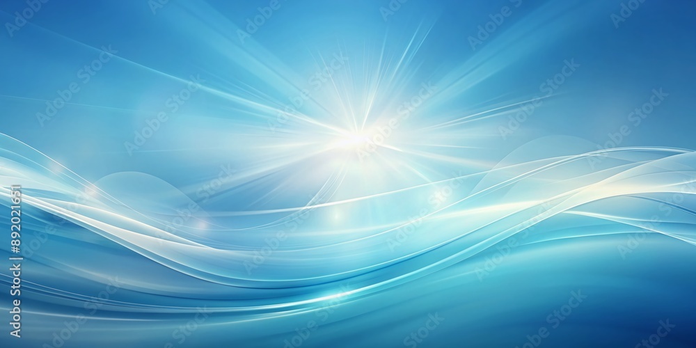 Aufkleber softly blended blue gradient background features subtle, smooth lines and a calming ombre effect, cr