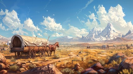 pioneer day background concept