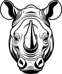 Fototapeta premium rhino cartoon