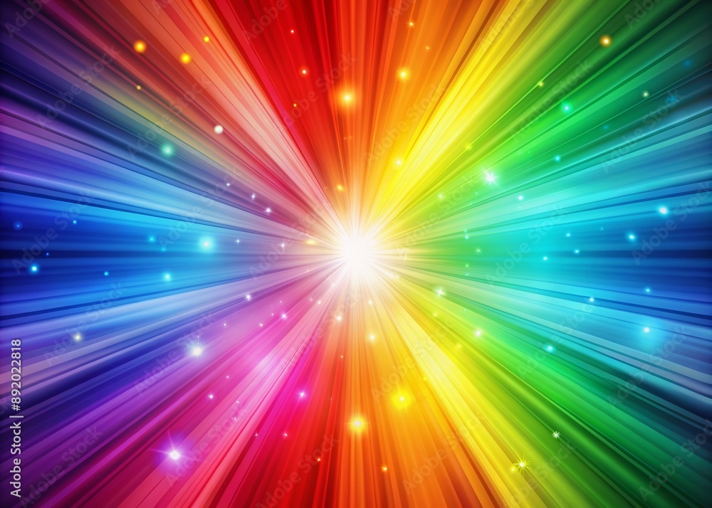 Poster vibrant abstract background featuring a stunning gradient rainbow of colors, blending seamlessly to 