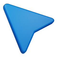 select 3d icon isolated on the transparent background