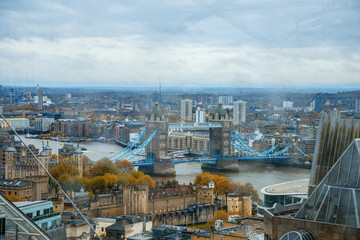 London, UK - City buildings and city streets