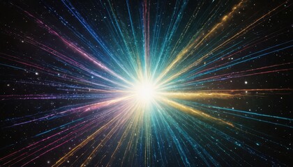 Fototapeta premium Cosmic Burst of Light.