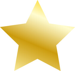 Simple star yellow gold logo
