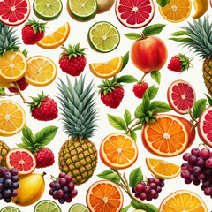 New style of fruits photography with the sets of fruits