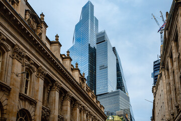 Obraz premium London, UK - City buildings and city streets