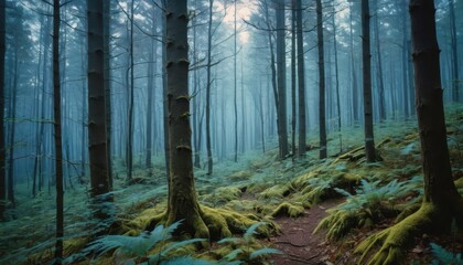Obraz premium Mystical Forest Path.