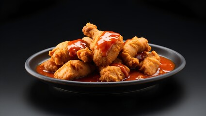 General Tso's Chicken - Deep-fried chicken pieces in a sweet and spicy sauce.