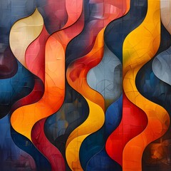 Modern Abstract Design: Generative AI Creation