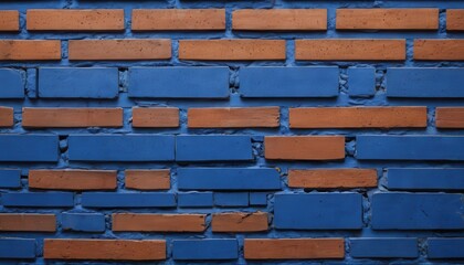 Blue Brick Wall Texture.