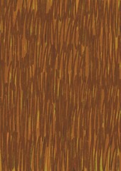 Abstract chalk color line darwing brown colcor on paper illustration for decoration on rustic , wood and nature concept.