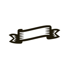 waving ribbon asset celebration vector illustration template design