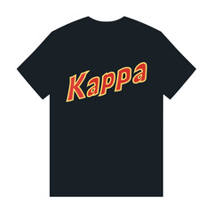 kappa t shirt fashion sticker vector illustration template design