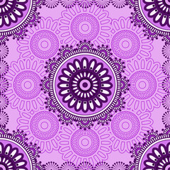 Henna mehndi mehendi mahendi in seamless pattern textile fabric border design