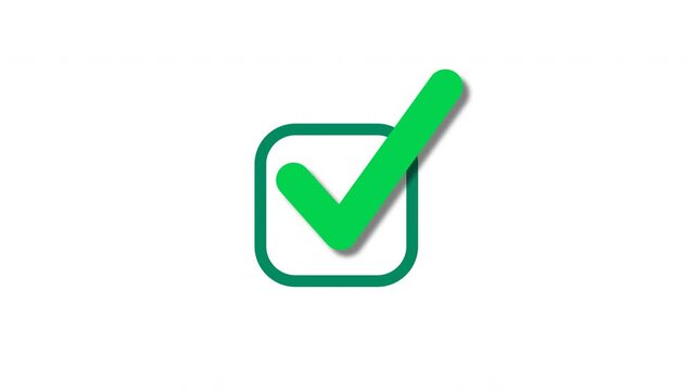 High quality check mark animation. Stunning results in 4k video