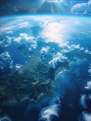 Fototapeta premium Earth from Space - A Stunning View of Our Planet