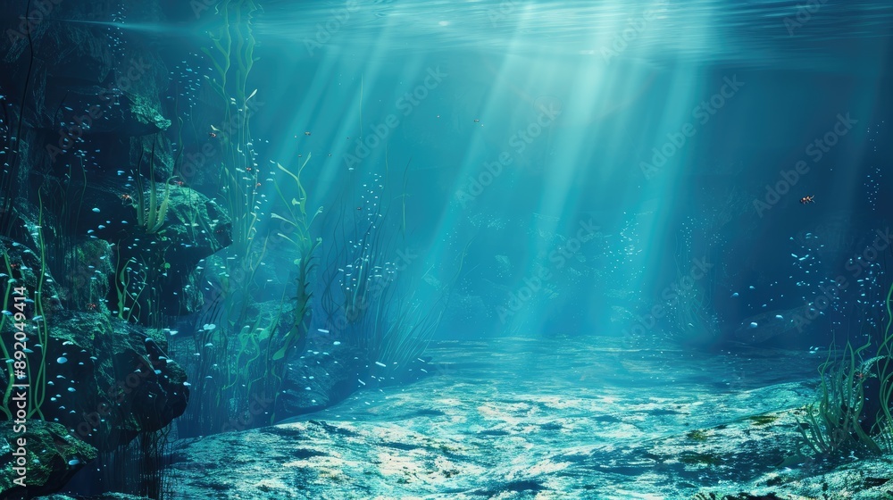 Poster underwater setting with room for text
