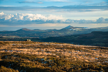 Dublin, Ireland - city and nature views from the top of a hill