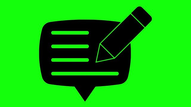 blogger illustration video animation media social article silhouette blog logo content icon internet web marketing business writer copywriter write outline advertising storytelling pencil for green