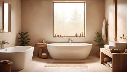 Fototapeta premium Photo interior modern design room 3d illustration