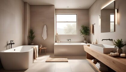 Fototapeta premium Photo interior modern design room 3d illustration