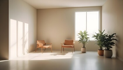 Fototapeta premium Photo interior modern design room 3d illustration