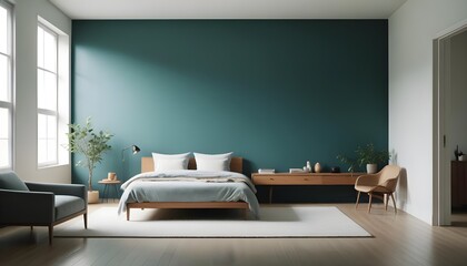 Photo interior modern design room 3d illustration