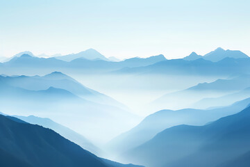 Obraz premium Paragliders soaring above a mountainous landscape