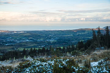 Fototapeta premium Dublin, Ireland - city and nature views from the top of a hill
