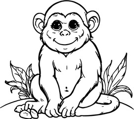 Obraz premium coloring book, Line art, outline, framework, design, shape, appearance, configuration, build, outline, conformation, cartoon, animal, illustration, vector, character, drawing